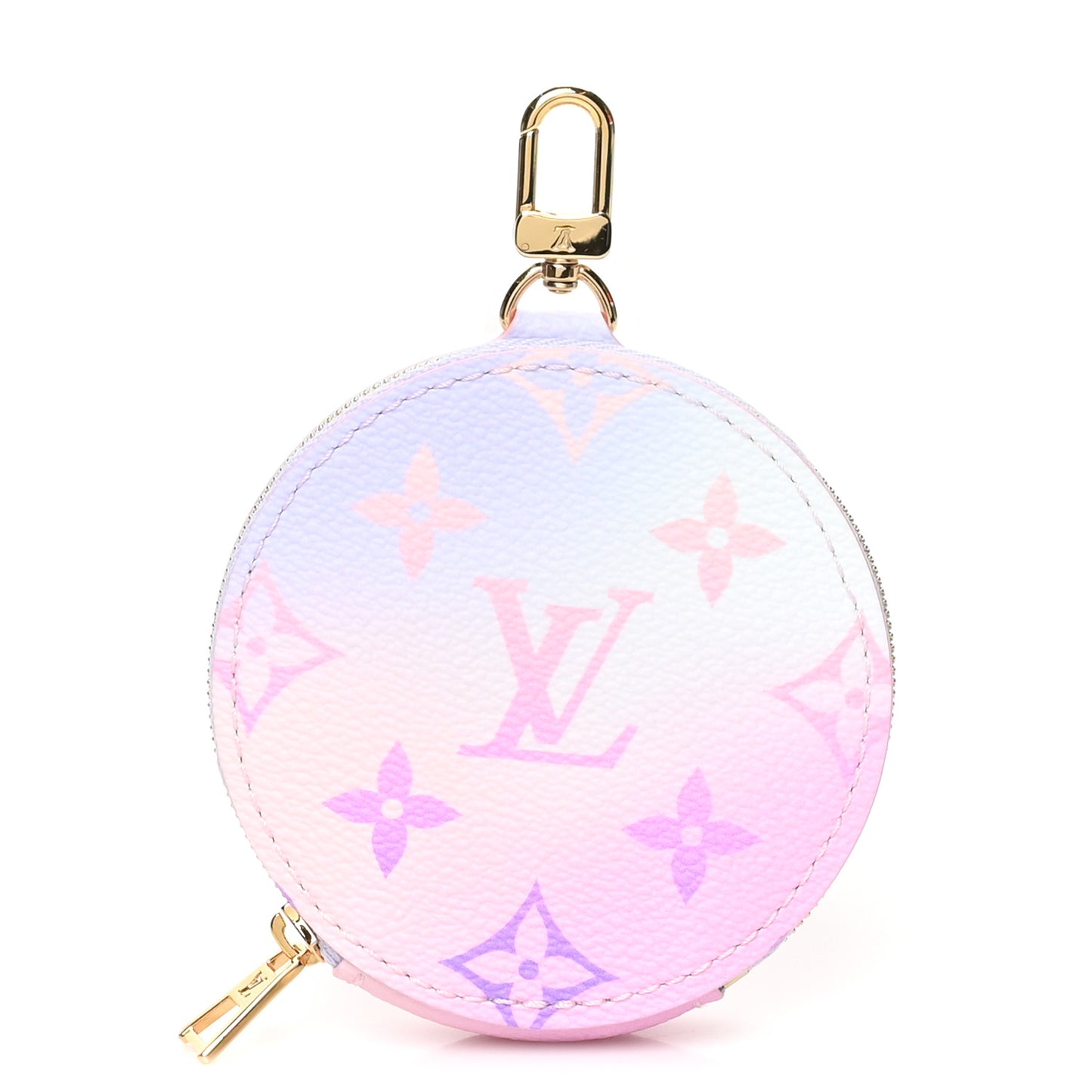 Monogram Spring In The City Papillon BB Round Coin Purse Sunrise Pastel