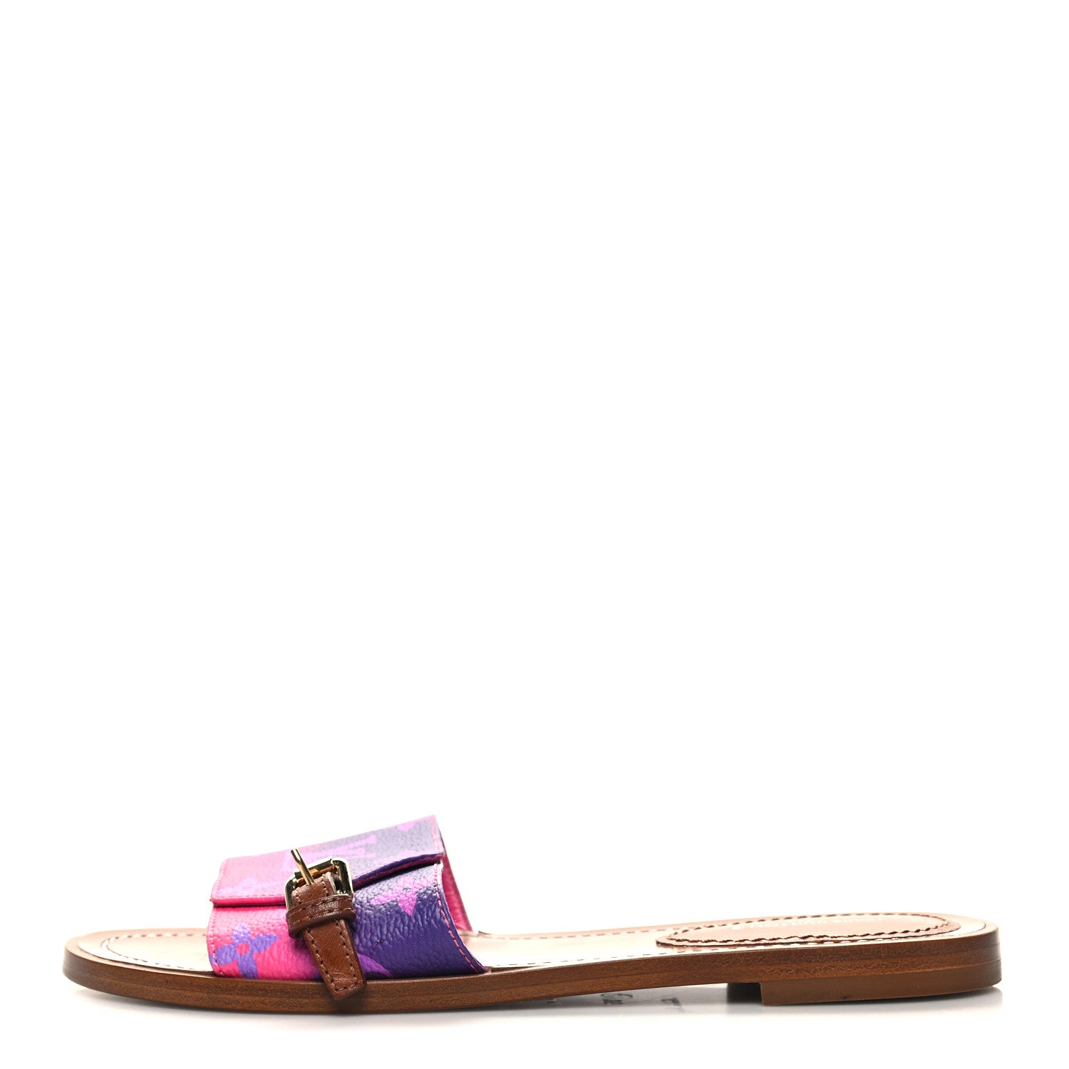 Louis Vuitton Monogram Spring in the City Lock It Flat Mule 35 Midnight Fuchsia 1 of 7
