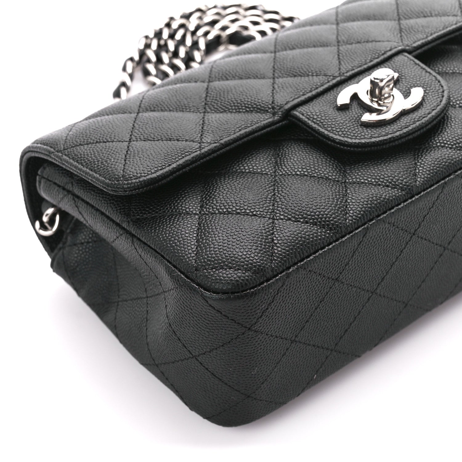 Chanel Caviar Quilted Mini Rectangular Flap Black 10 of 12
