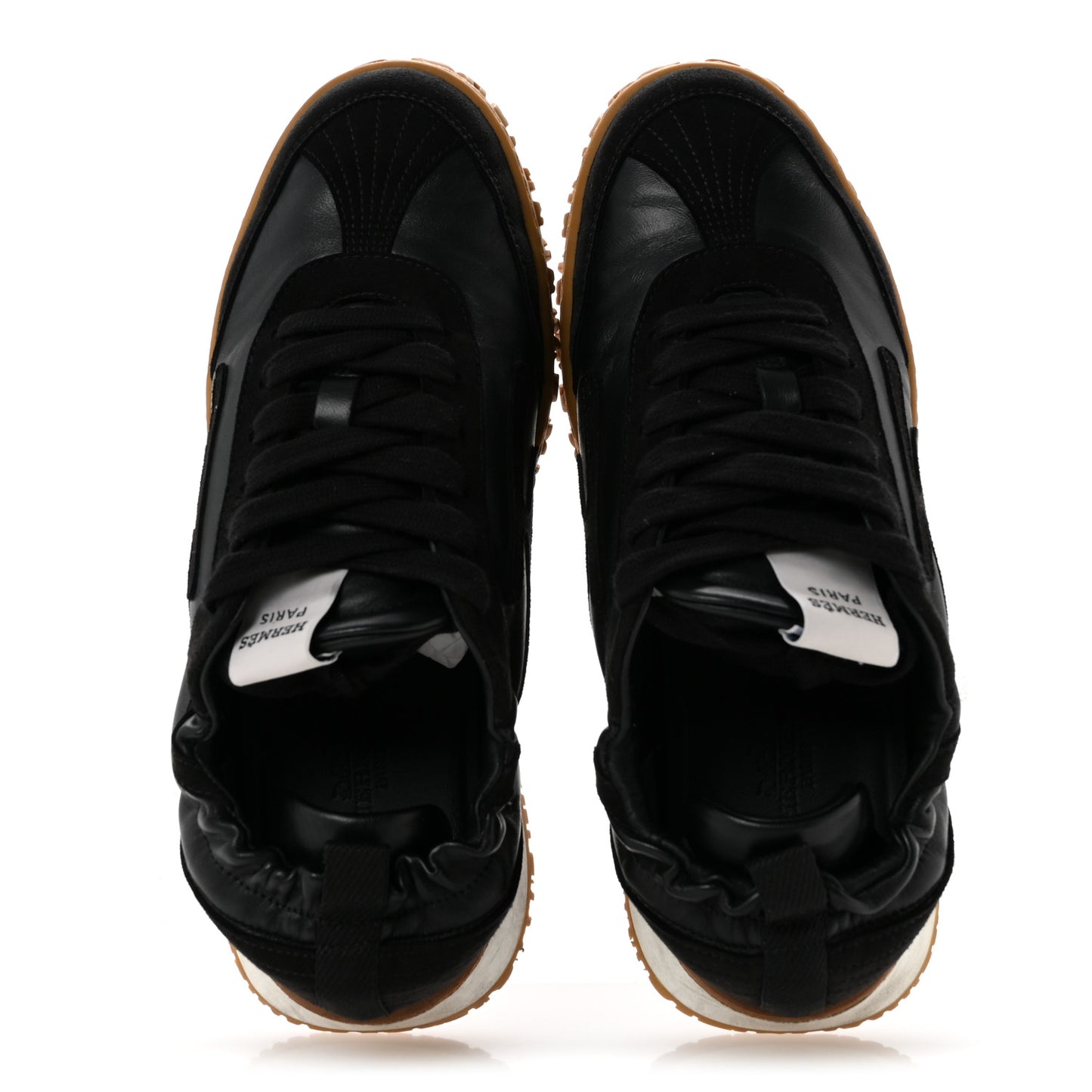 Nappa Suede Goatskin Jet Sneakers 37 Black
