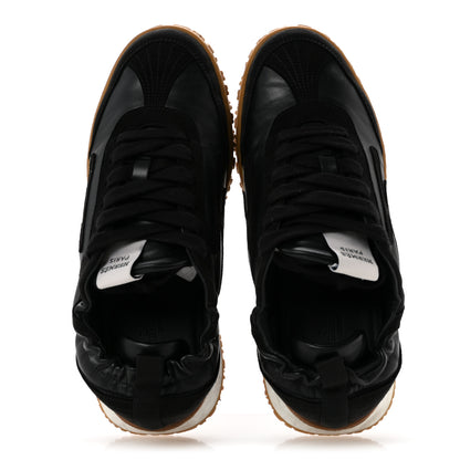 Hermes Nappa Suede Goatskin Jet Sneakers 37 Black 2 of 11