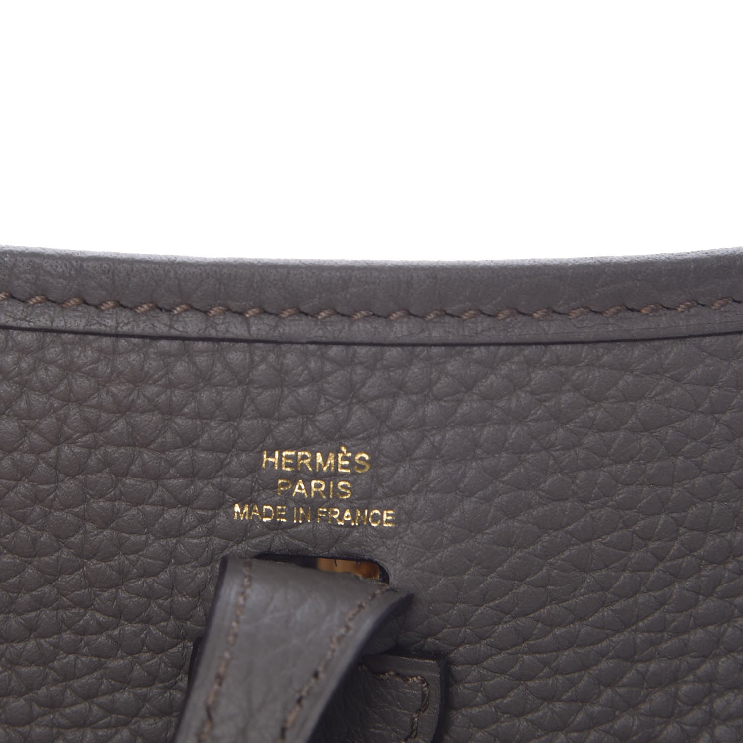 Hermes Taurillon Clemence Evelyne TPM Etain 6 of 8