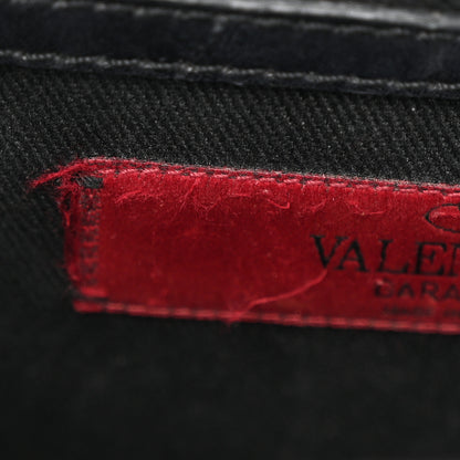 Valentino Garavani Patent Small Glam Lock Rockstud Flap Black 11 of 13