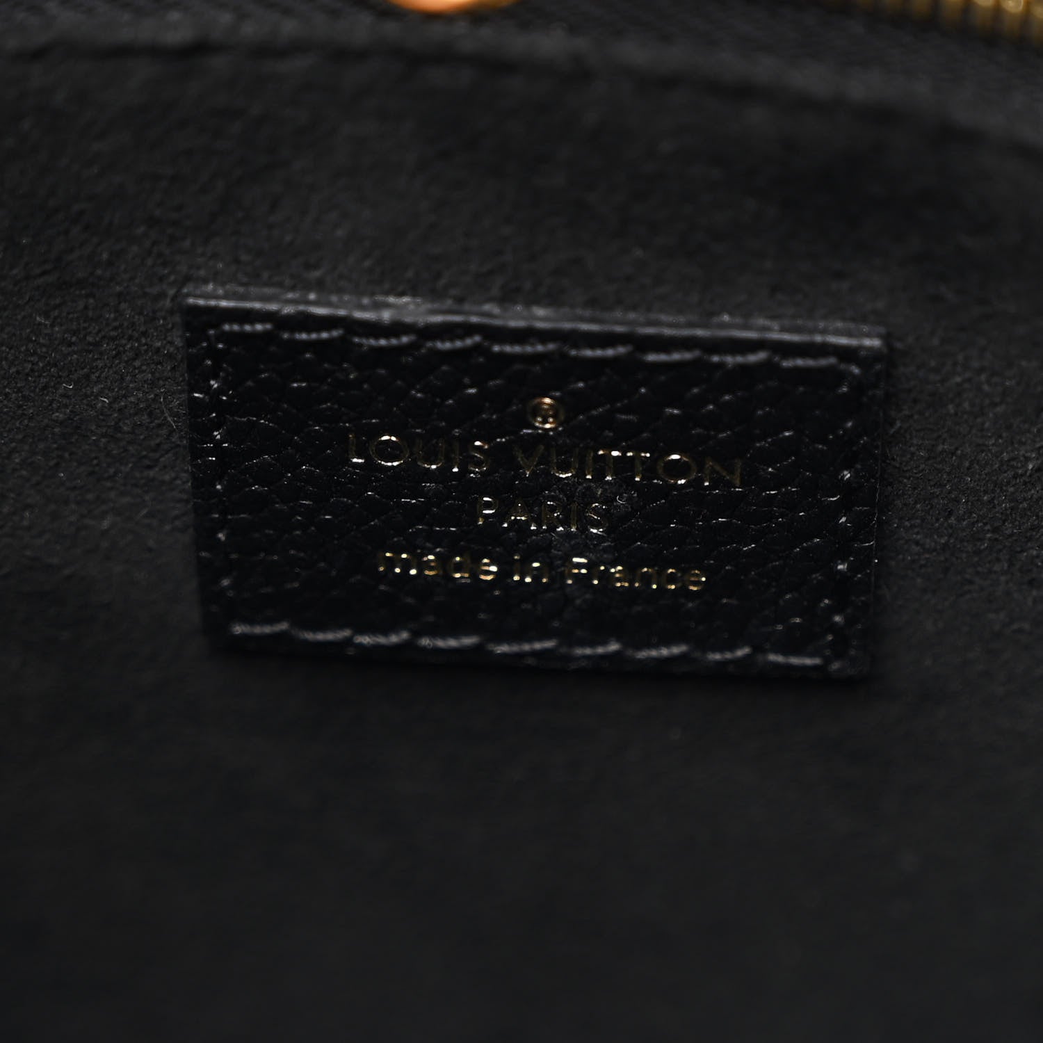 Louis Vuitton Grained Calfskin Studded Monogram Giant Onthego PM Black 6 of 10