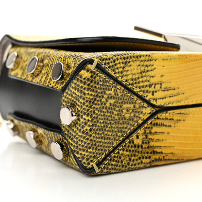 Jimmy Choo Lizard Lockett Petite Shoulder Bag Yellow 8 of 11