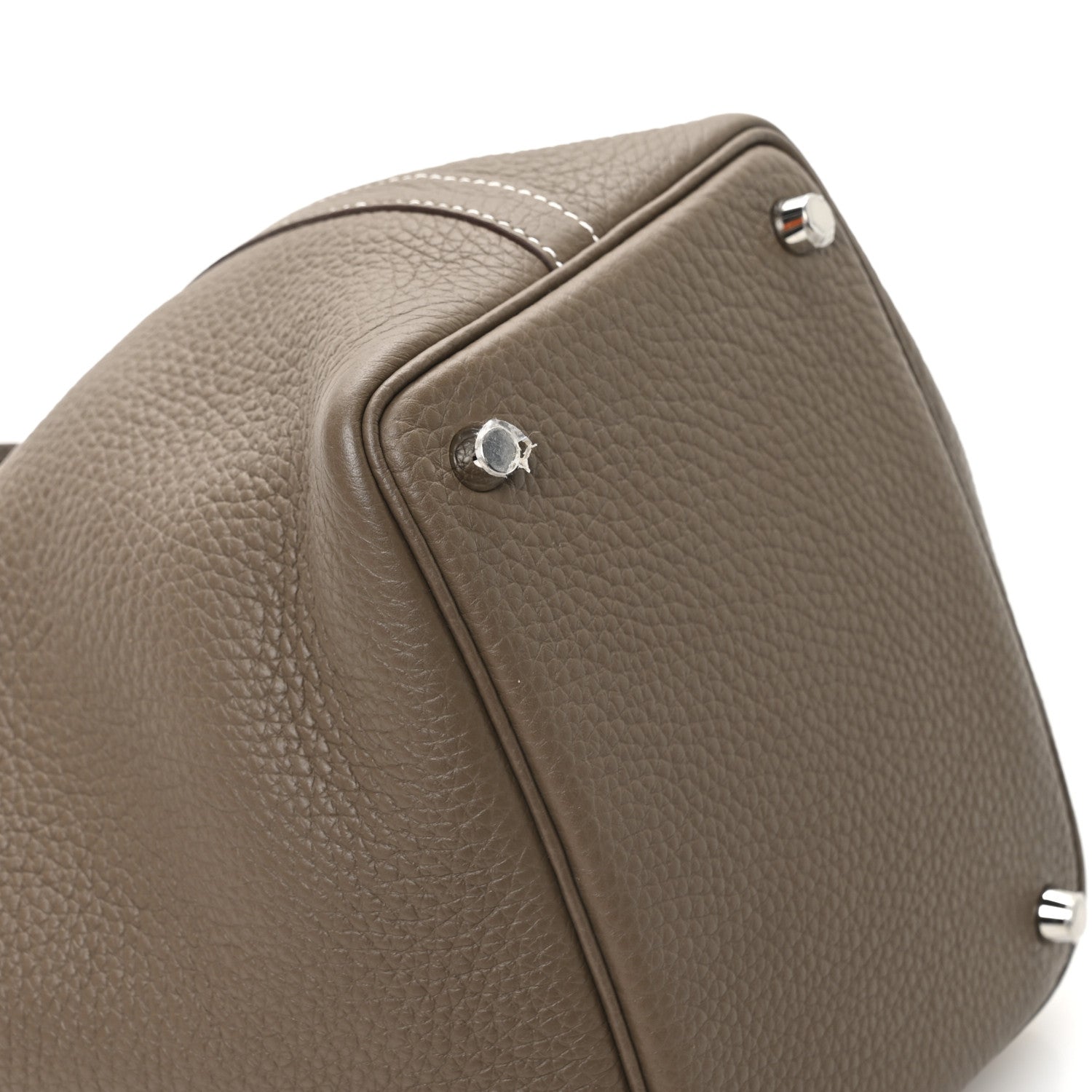 Hermes Taurillon Clemence Picotin Lock 18 PM Etoupe 9 of 13