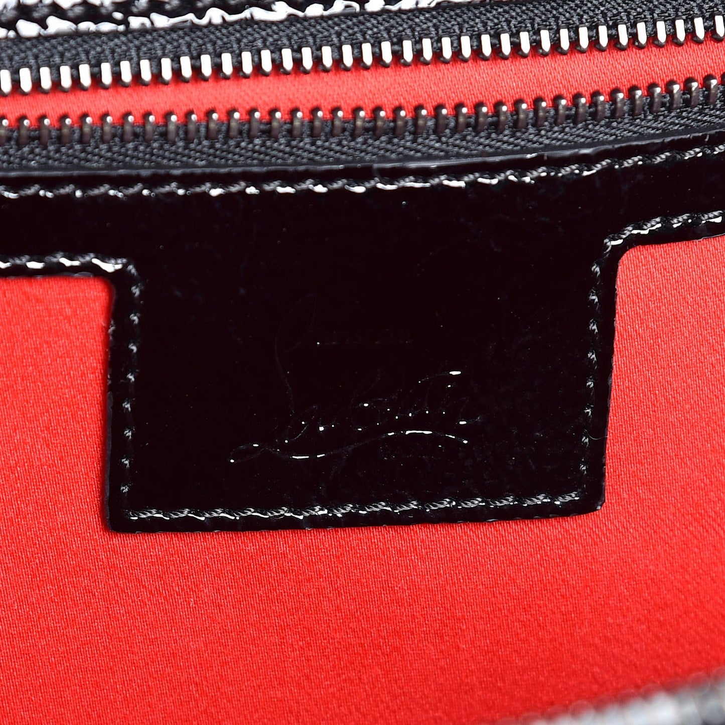 Textured Patent Calfskin Rubylou Backpack Black