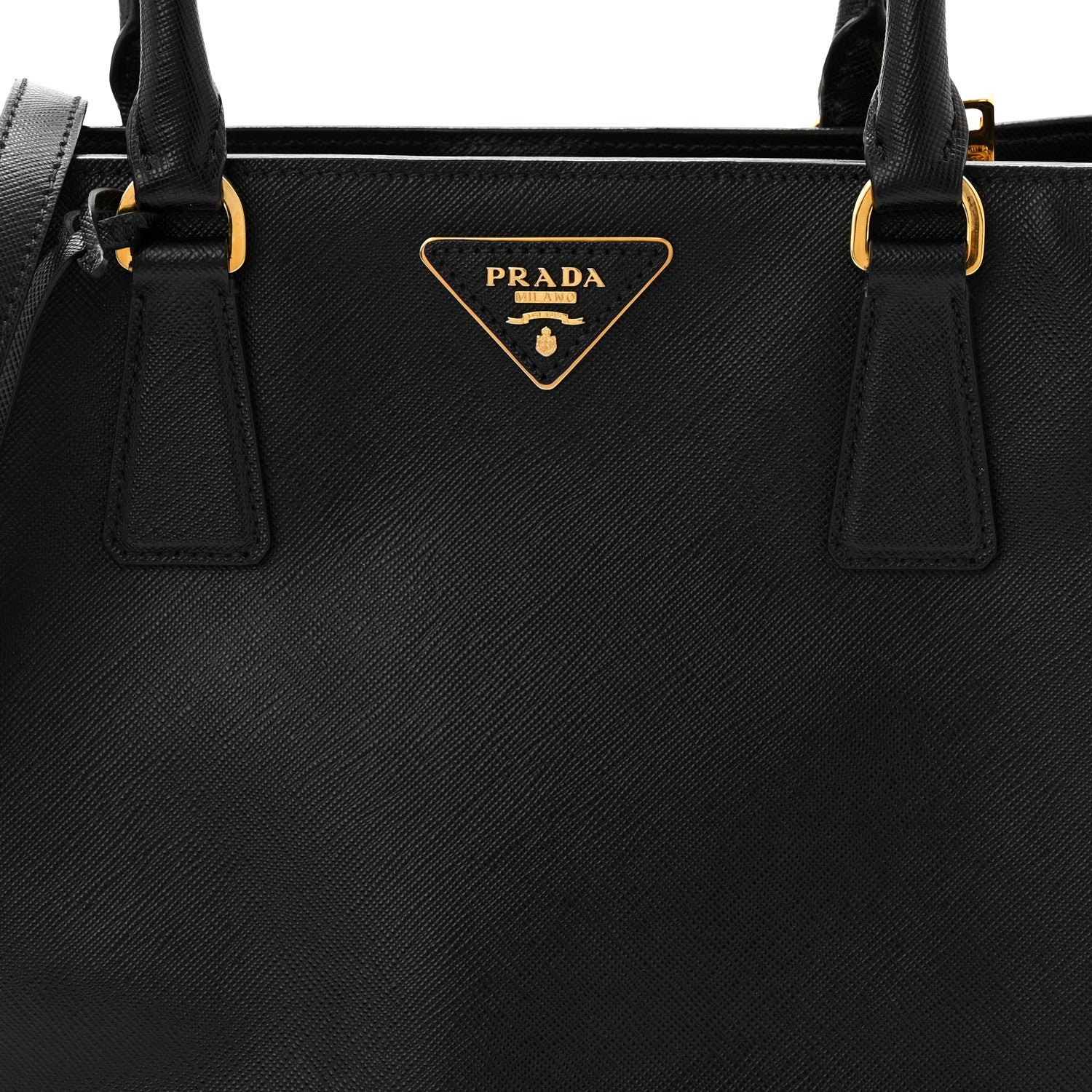 Prada Saffiano Lux Medium Tote Black 8 of 10