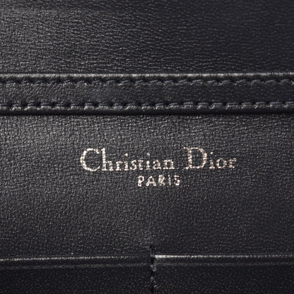 Christian Dior Metallic Patent Micro-Cannage Diorama Wallet on Chain Pouch Silver 6 of 9