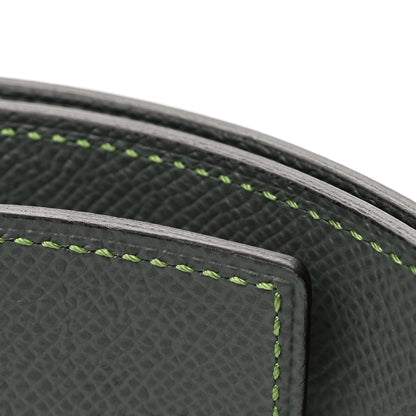 Hermes Epsom Reversible 32mm Belt Strap 85 34 Vert De Gris Vert Amande 6 of 7