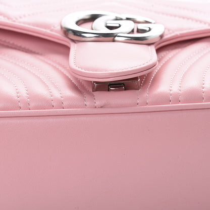Gucci Calfskin Matelasse Small GG Marmont Shoulder Bag Wild Rose 12 of 12