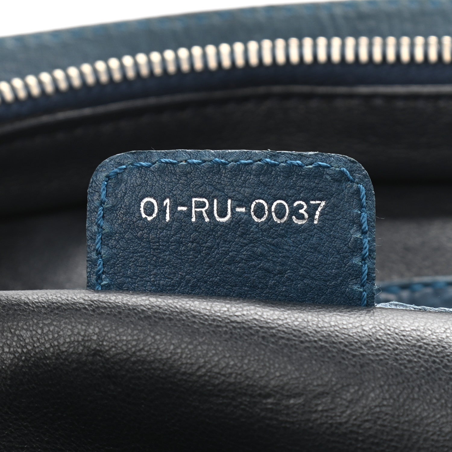 Christian Dior Calfskin Frame Satchel Blue 8 of 20