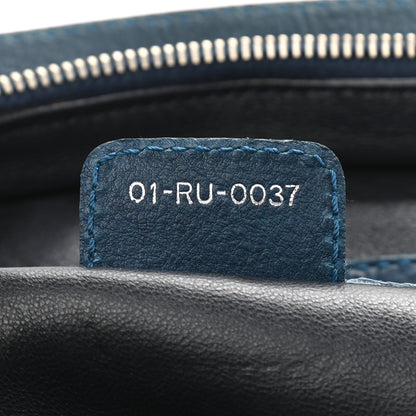 Christian Dior Calfskin Frame Satchel Blue 8 of 20