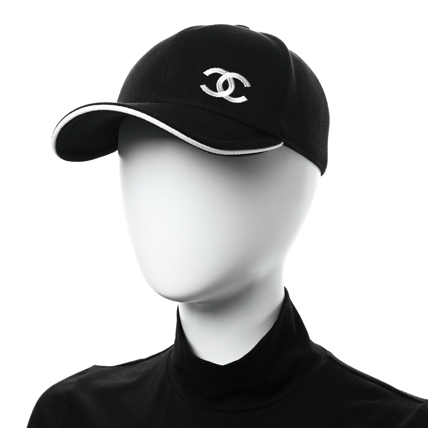 Cotton CC Cap Hat Black White