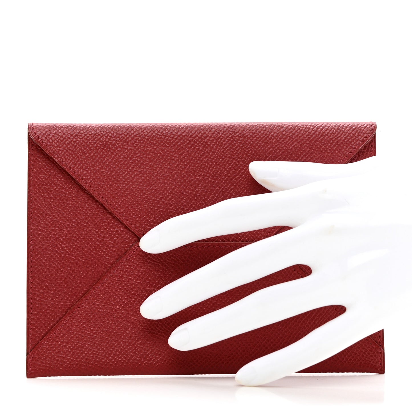 Epsom Large Envelope Clutch Rouge Garance
