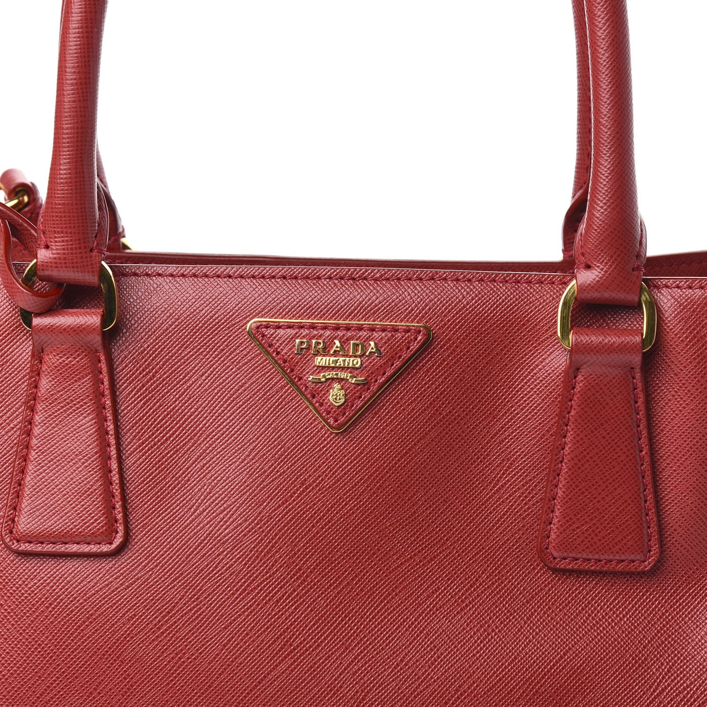 Saffiano Lux Medium Tote Fuoco