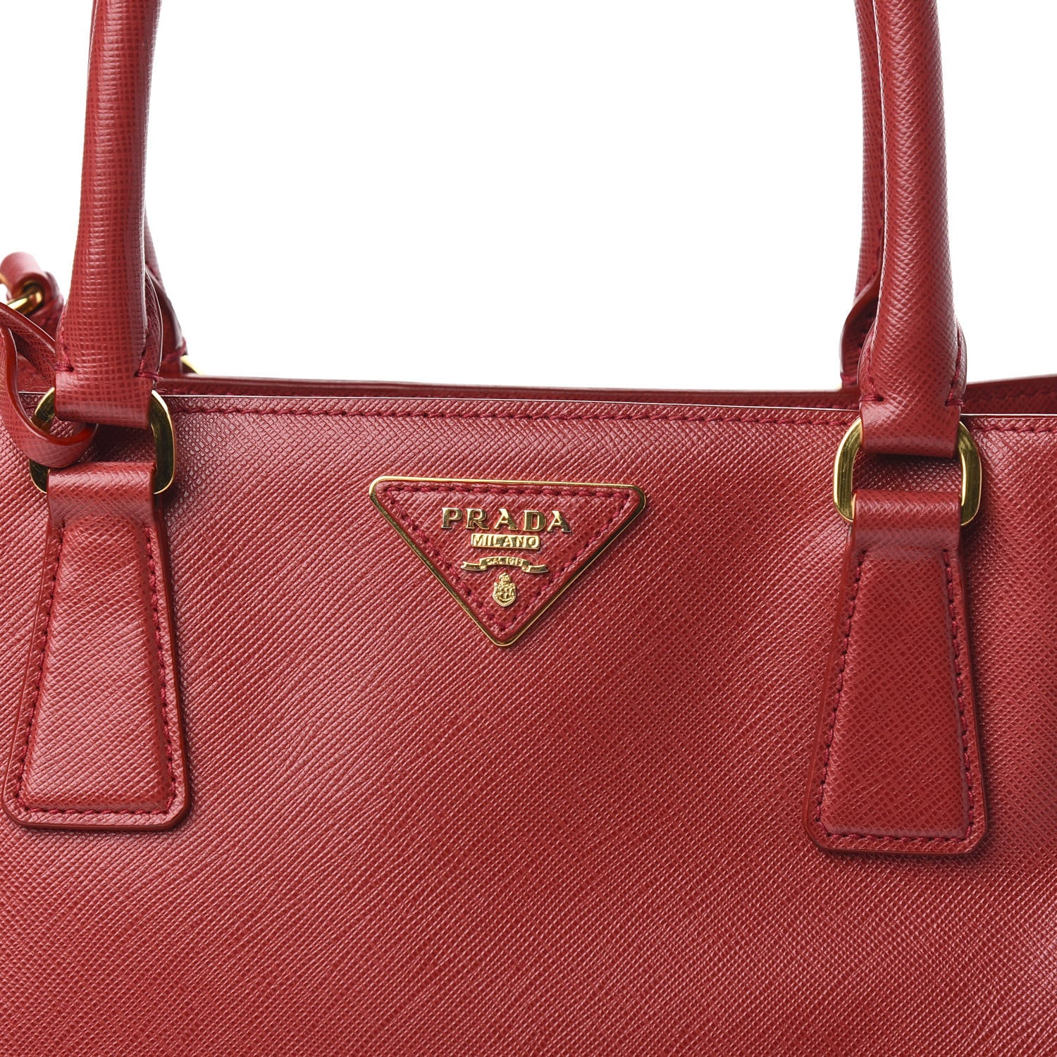 Prada Saffiano Lux Medium Tote Fuoco 11 of 11