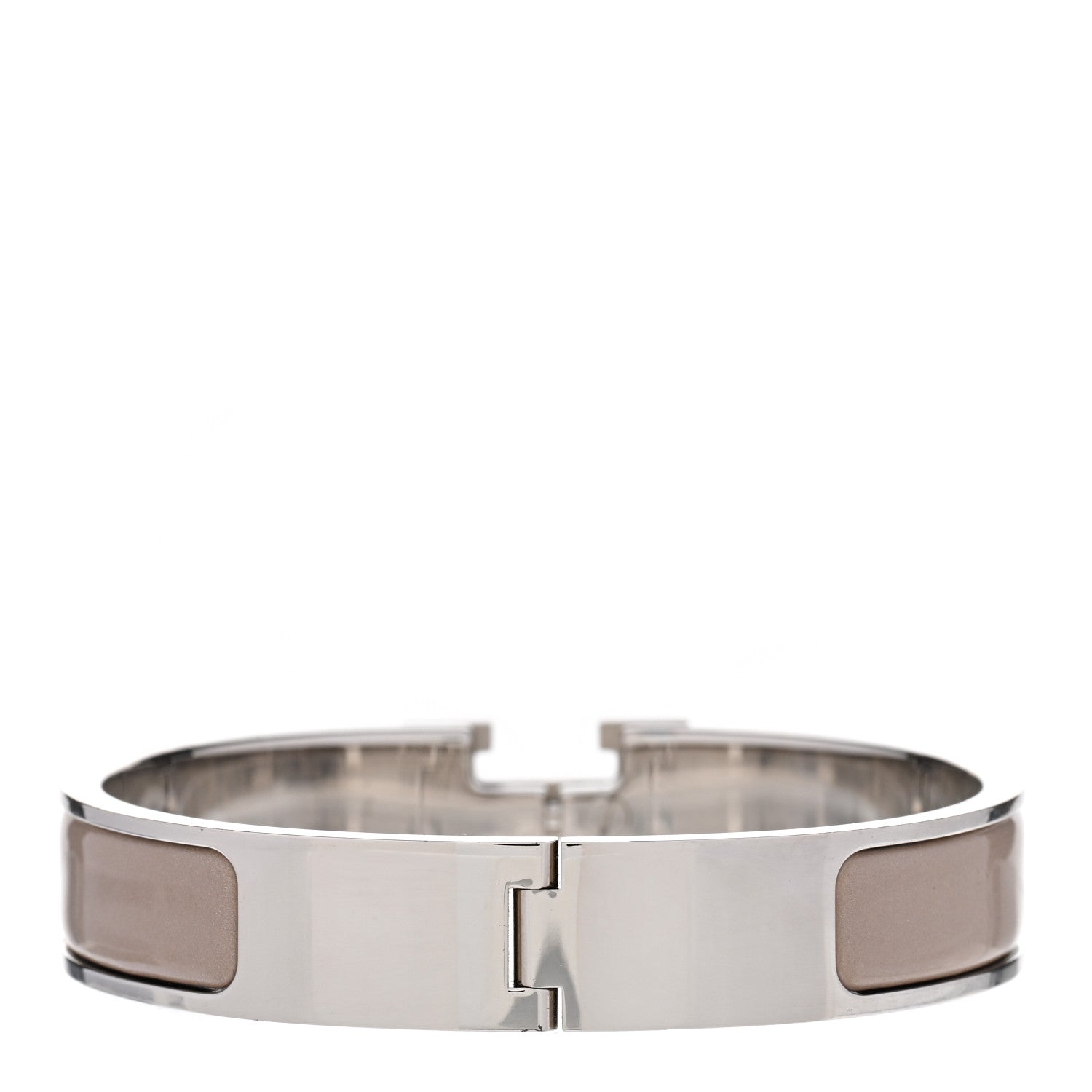Hermes Enamel Narrow Clic Clac H Bracelet PM Marron Glace 3 of 4