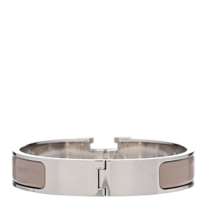 Hermes Enamel Narrow Clic Clac H Bracelet PM Marron Glace 3 of 4