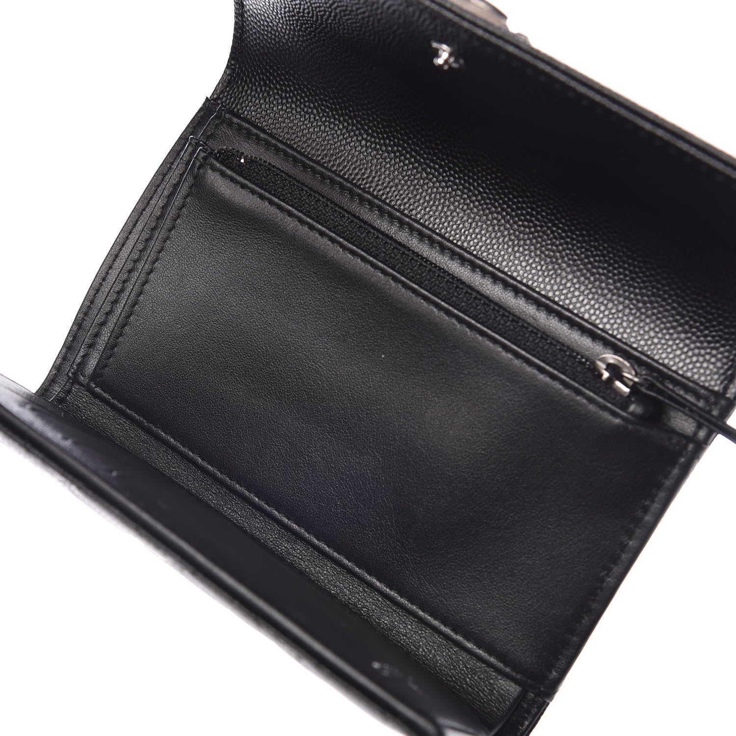 Chanel Caviar Quilted Medium Boy Flap Wallet Black 5 of 8