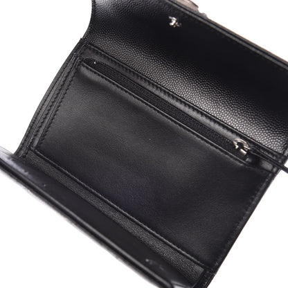 Chanel Caviar Quilted Medium Boy Flap Wallet Black 5 of 8