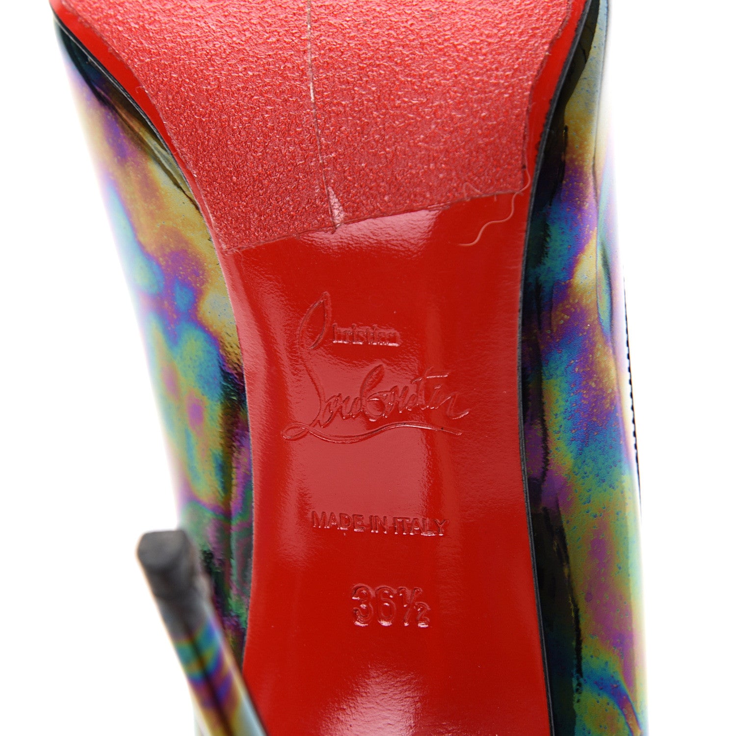 Christian Louboutin Patent Pigalle Follies 100 Pumps 36.5 Stellar Black 7 of 12