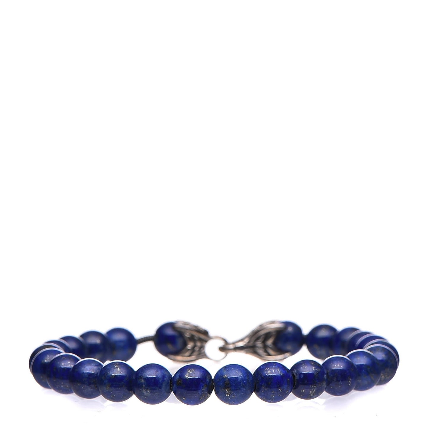 Sterling Silver Lapis Lazuli 8mm Spiritual Beads Bracelet