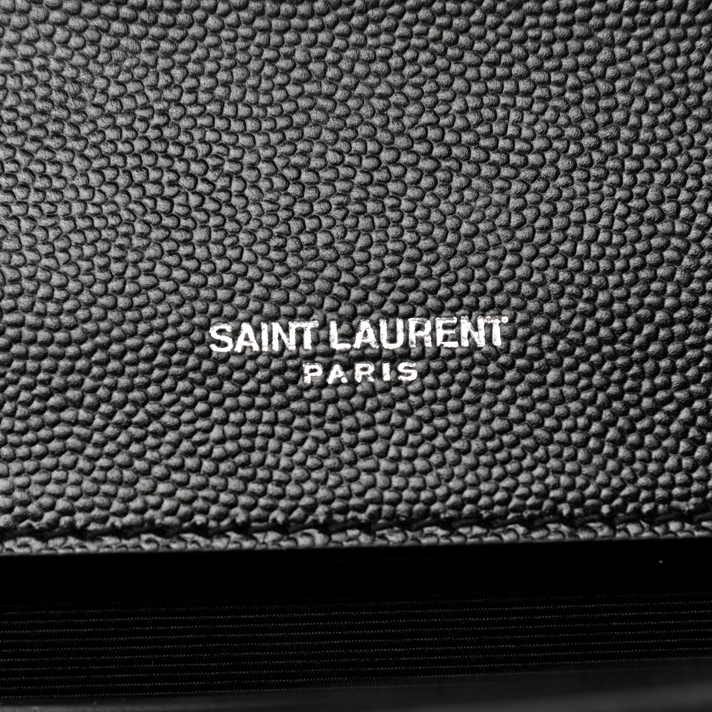 Grain De Poudre Monogram Cassandre Clutch Black