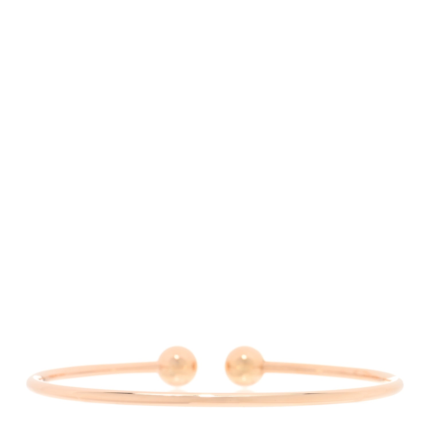 Tiffany 18K Rose Gold 8mm HardWear Ball Wire Bracelet 2 of 3