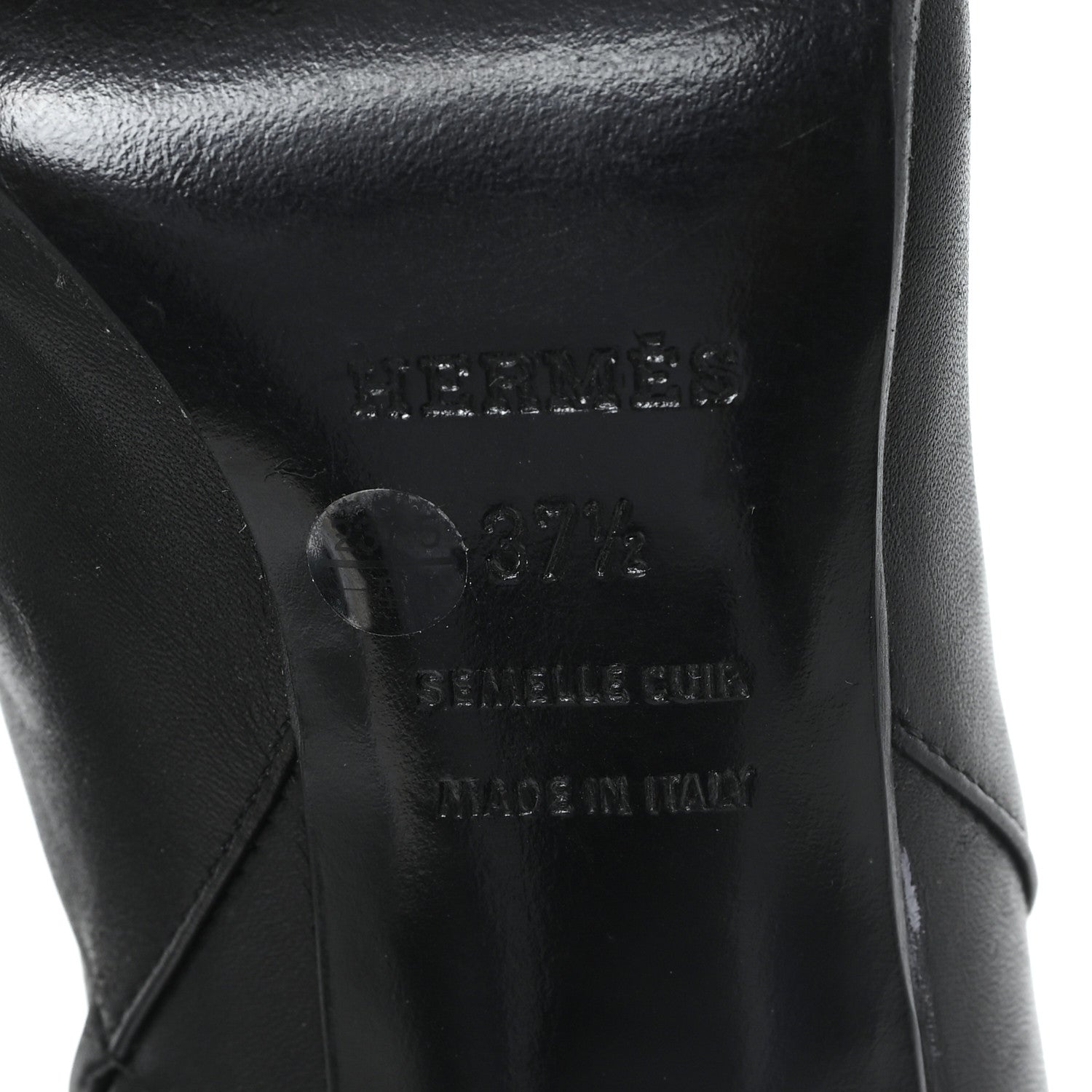 Hermes Calfskin Saint Germain Ankle Boots 37.5 Black 7 of 8