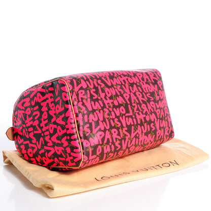 Louis Vuitton Monogram Graffiti Speedy 30 Fuchsia 4 of 7