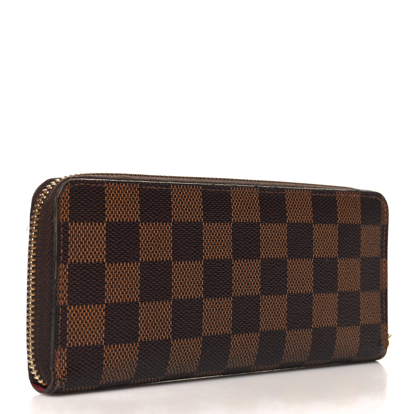 Damier Ebene Clemence Wallet Cherry