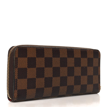 Louis Vuitton Damier Ebene Clemence Wallet Cherry 3 of 6