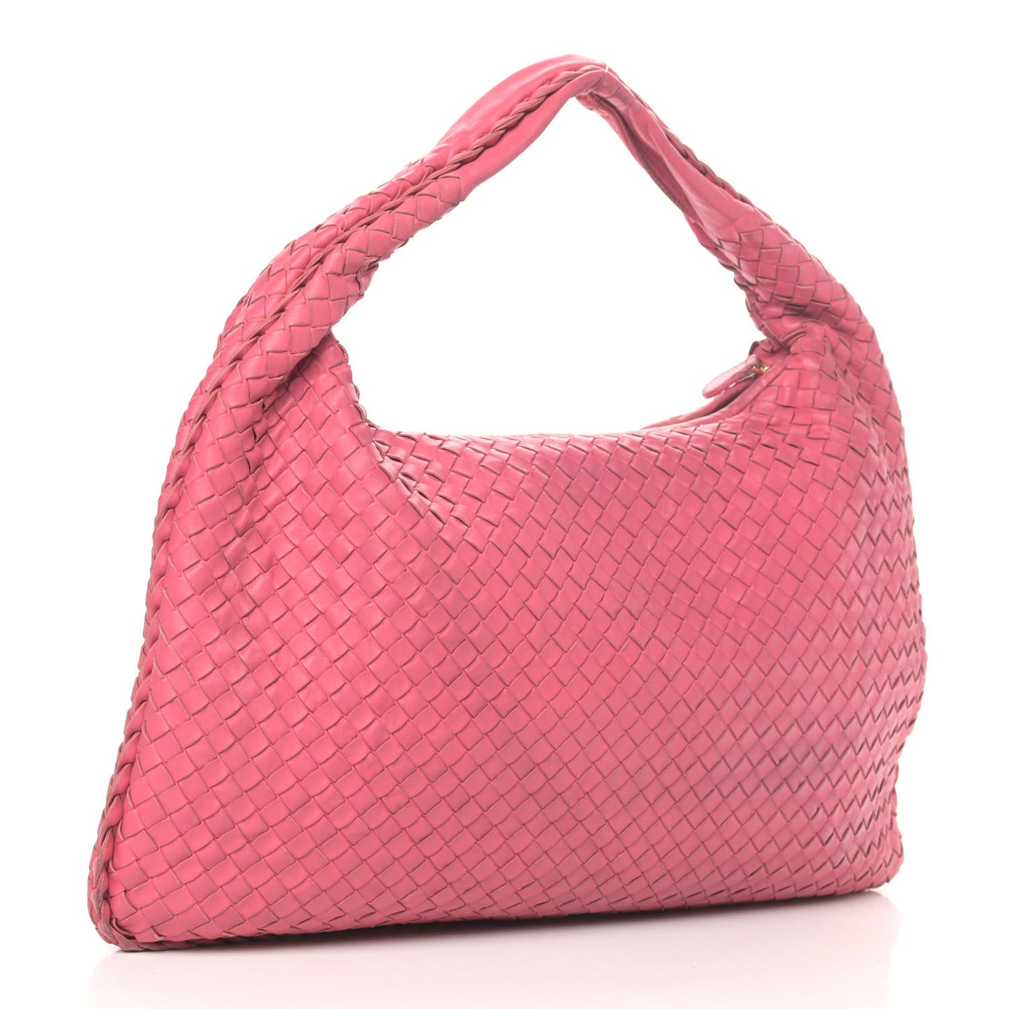 Nappa Intrecciato Large Veneta Hobo Antique Pink