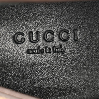 Gucci Monogram Jumbo GG Malaga Kid Horsebit Womens Jordaan Loafers 39.5 Camel Ebony New Acero Beige 6 of 11
