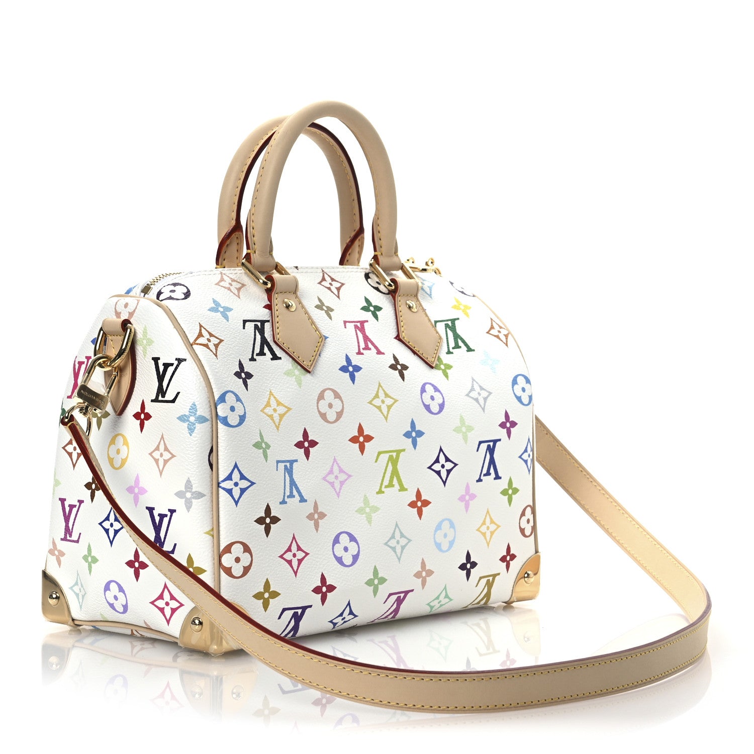 Louis Vuitton LV X TM Monogram Multicolor Speedy Bandouliere 25 White 3 of 12