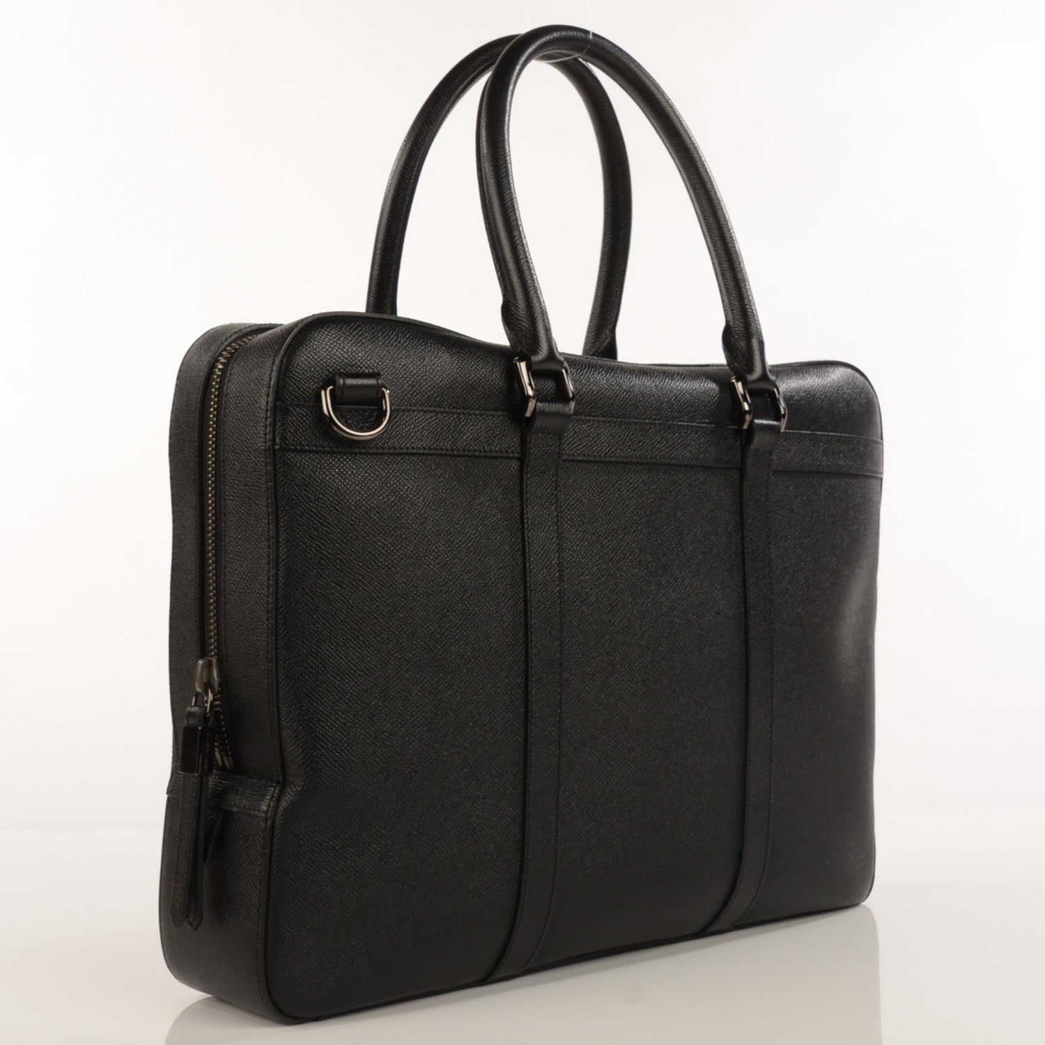 Burberry London Leather Ormond Briefcase Black 4 of 11