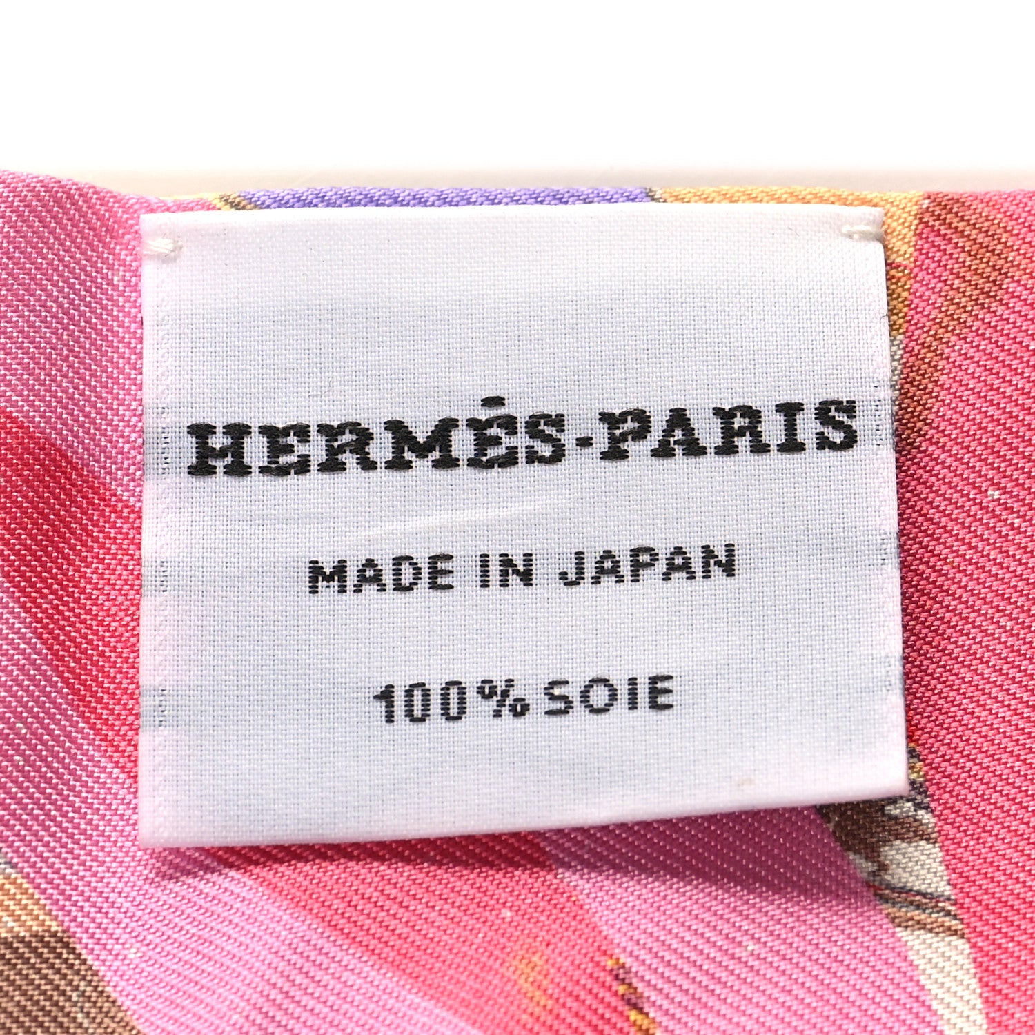 Hermes Silk Marble Silk Twilly Rose Vert Violet 3 of 4