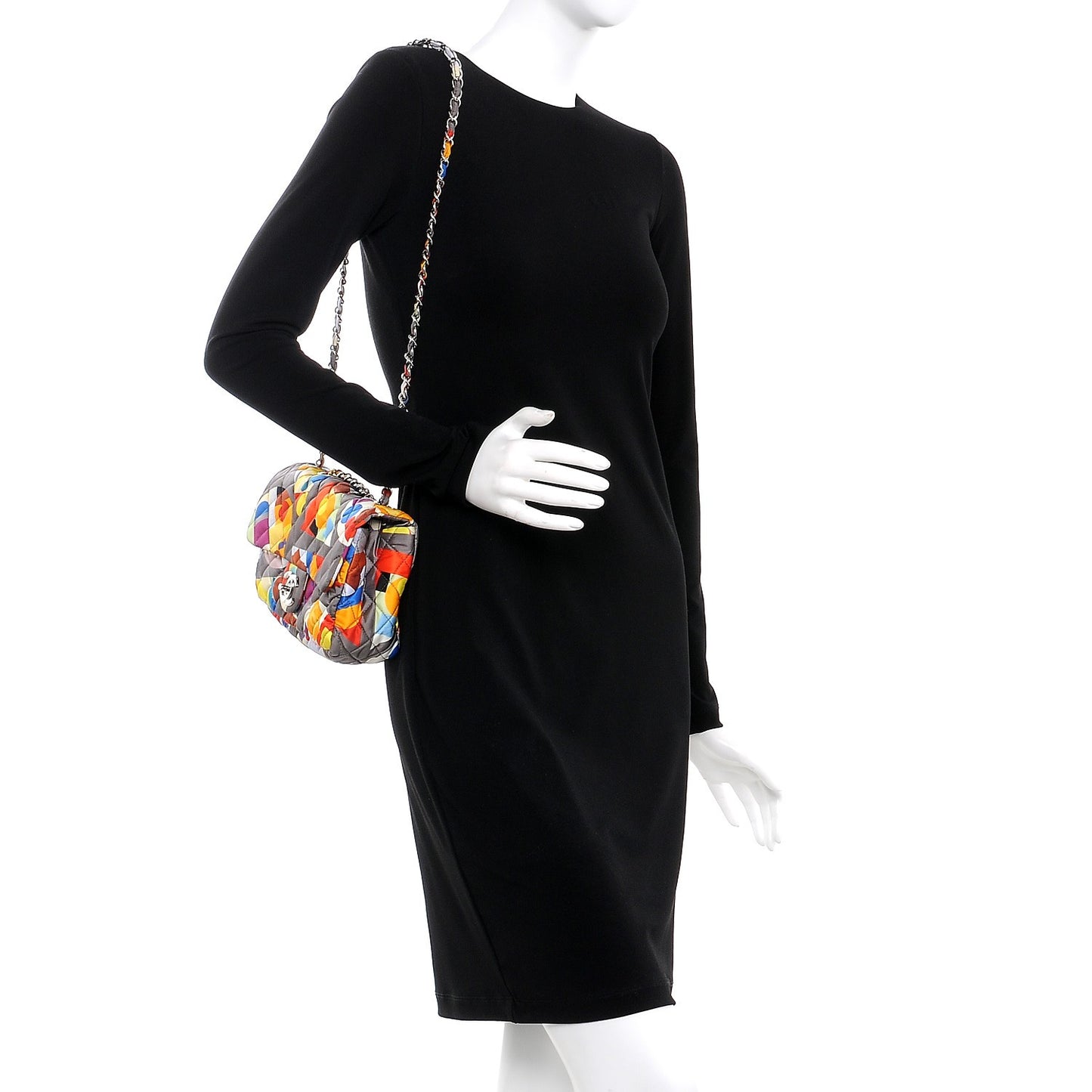 Nylon Printed Medium Coco Color Flap Multicolor