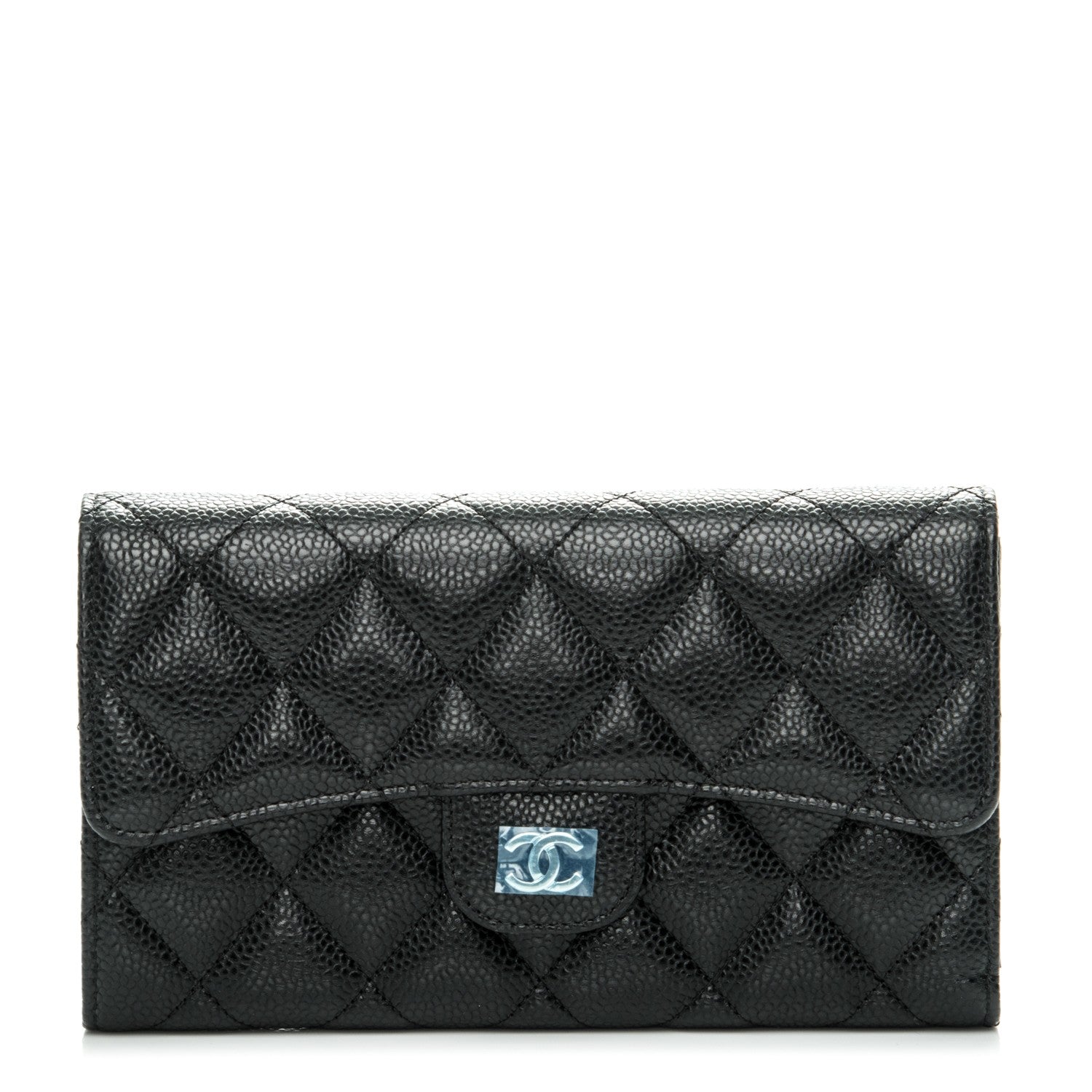 Chanel Caviar Quilted Large Flap Wallet Black 1 of 8