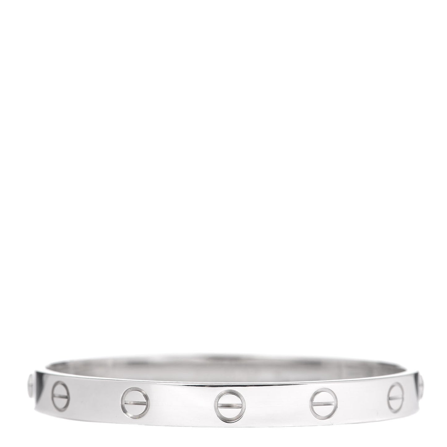 18K White Gold LOVE Bracelet 16