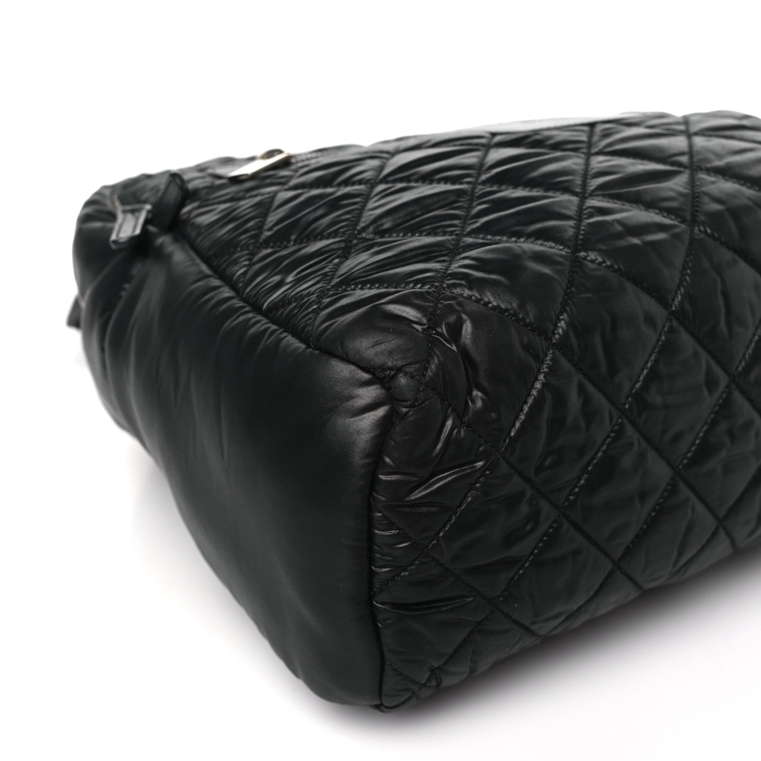 Chanel Nylon Quilted Coco Cocoon Backpack Black 8 of 9