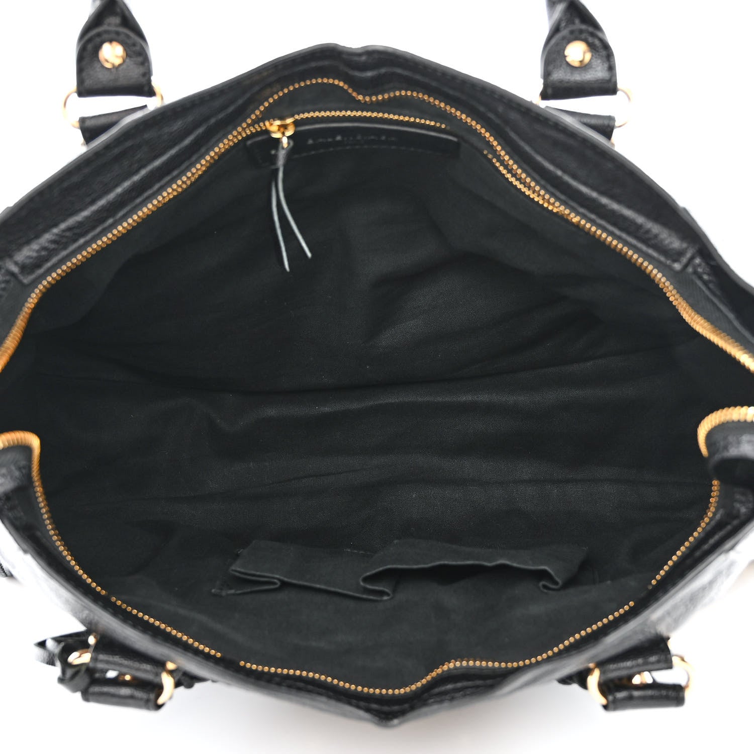 Balenciaga Chevre Gold Metallic Edge Hardware City Black 5 of 10