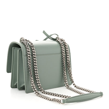 Saint Laurent Calfskin Small Monogram Sunset Vert Opaline 3 of 10