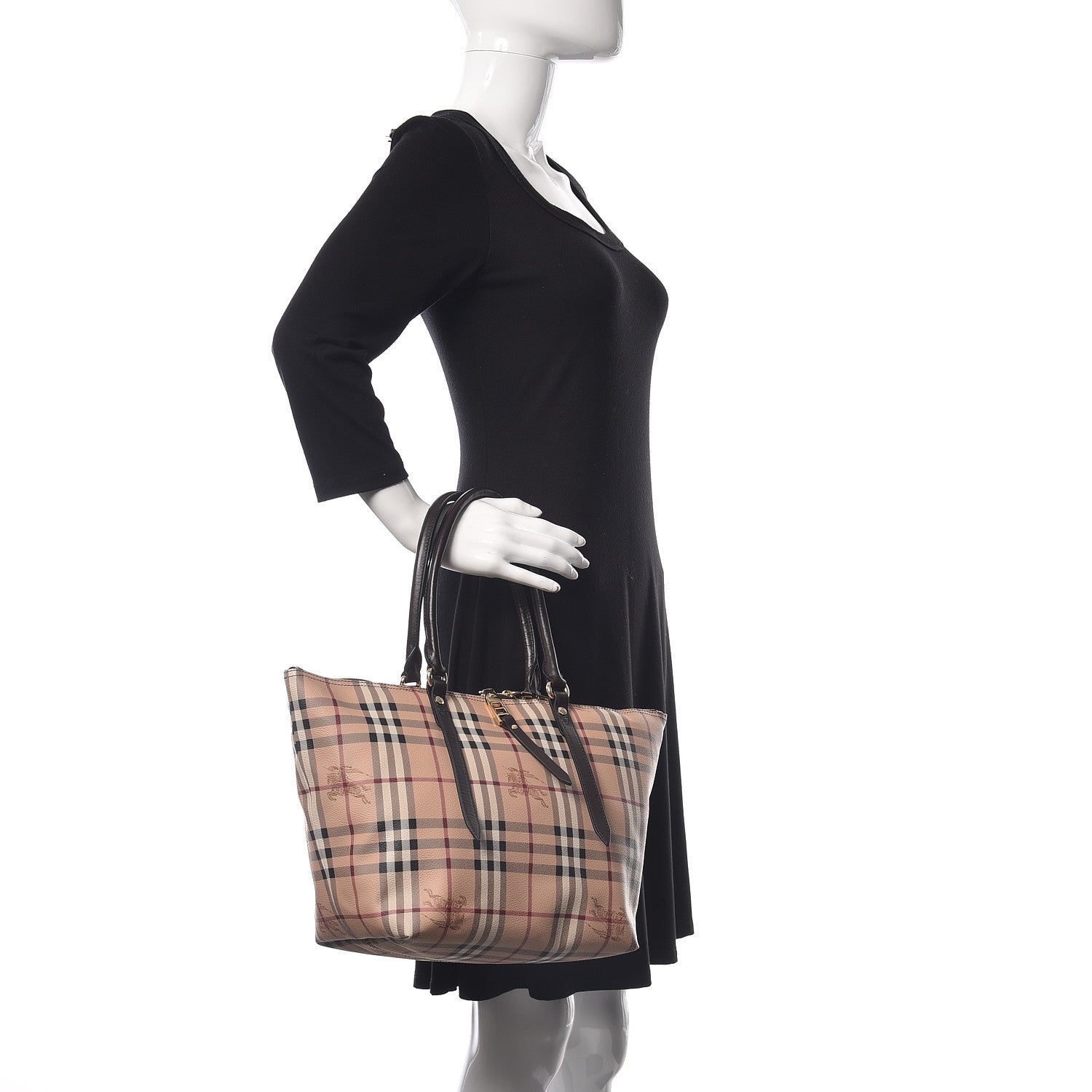 Burberry Haymarket Check Small Salisbury Tote Chocolate 2 of 9
