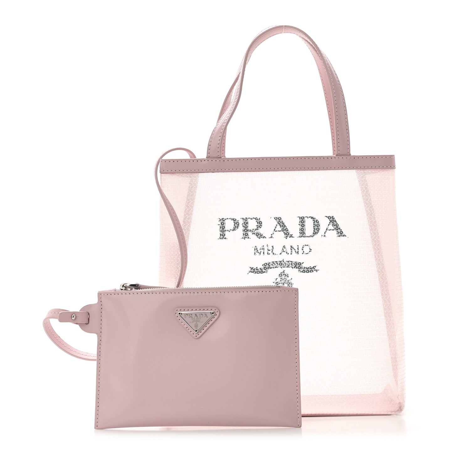 Sequin Mesh Small Tote Bag Pink