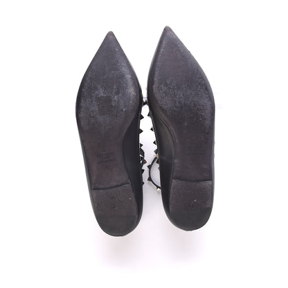 Valentino Garavani Nappa Rockstud Cage Ballerina Flats 41 Black 9 of 11