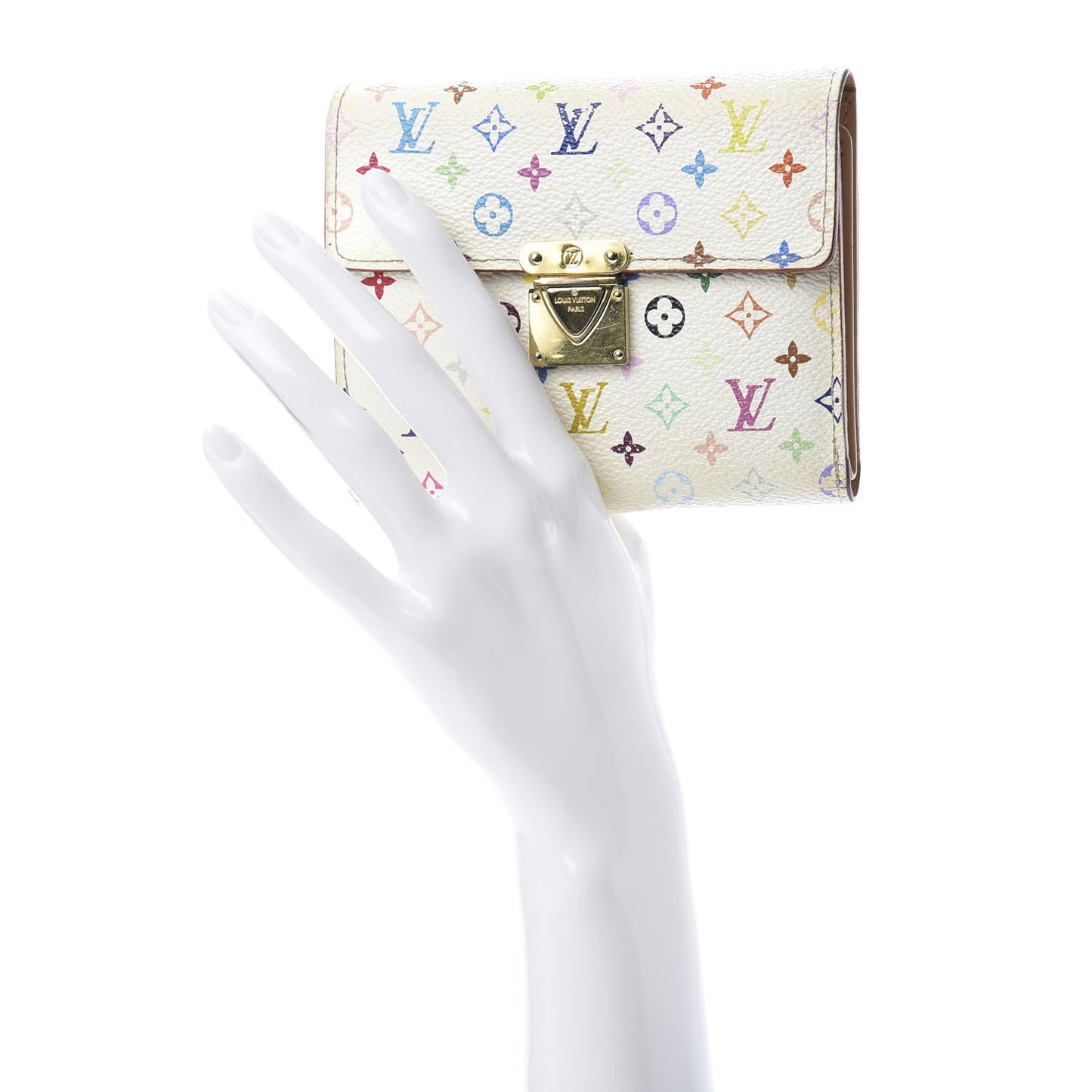 Monogram Multicolor Koala Wallet White