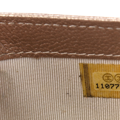Chanel Metallic Calfskin Diamond Stitched Key Holder Case Gold Silver 8 of 9