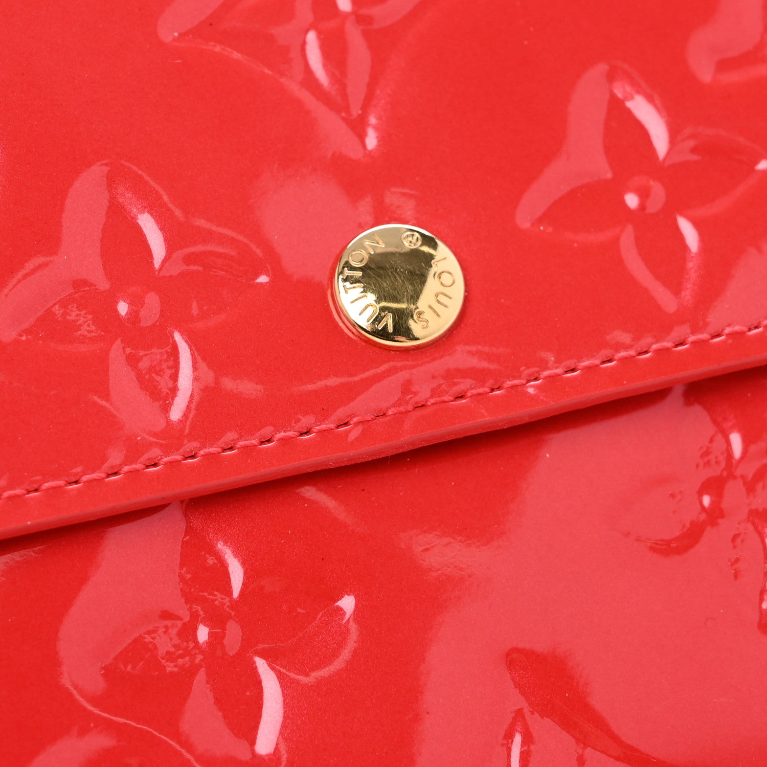 Louis Vuitton Vernis Sarah Wallet Rouge Grenadine 9 of 9